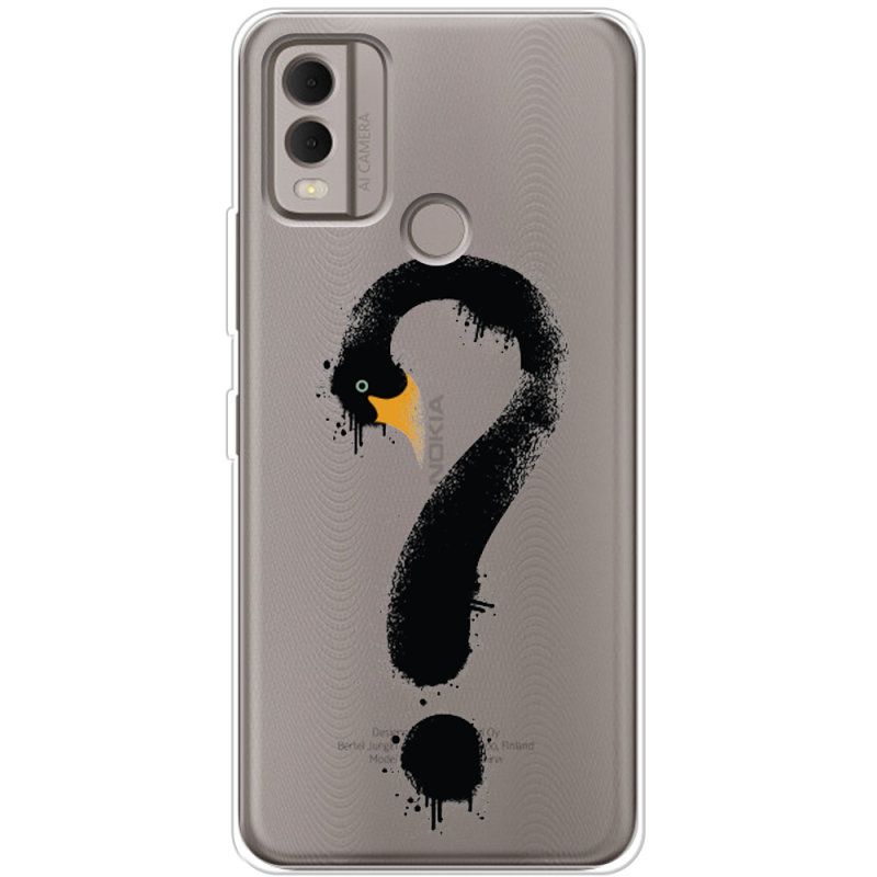 Прозрачный чехол BoxFace Nokia C22 Swan question