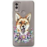 Прозрачный чехол BoxFace Nokia C22 Winking Fox