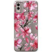 Прозрачный чехол BoxFace Nokia C22 Pink Magnolia