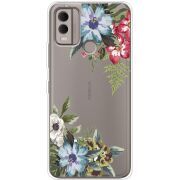 Прозрачный чехол BoxFace Nokia C22 Floral