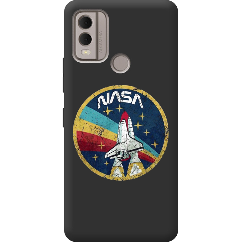 Черный чехол BoxFace Nokia C22 NASA