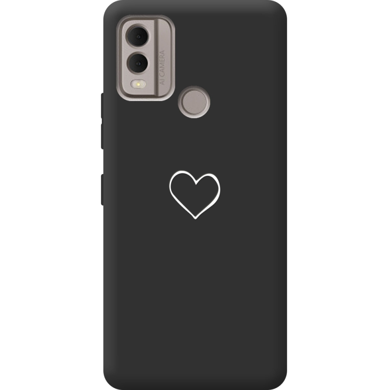 Черный чехол BoxFace Nokia C22 My Heart