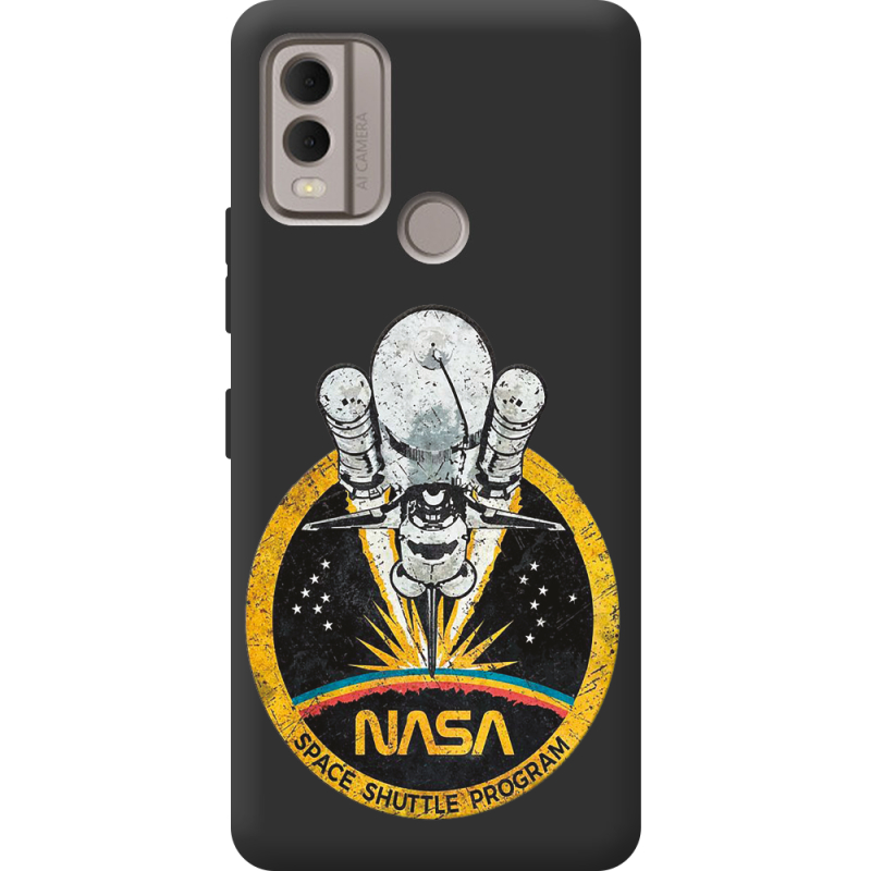 Черный чехол BoxFace Nokia C22 NASA Spaceship