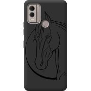 Черный чехол BoxFace Nokia C22 Horse