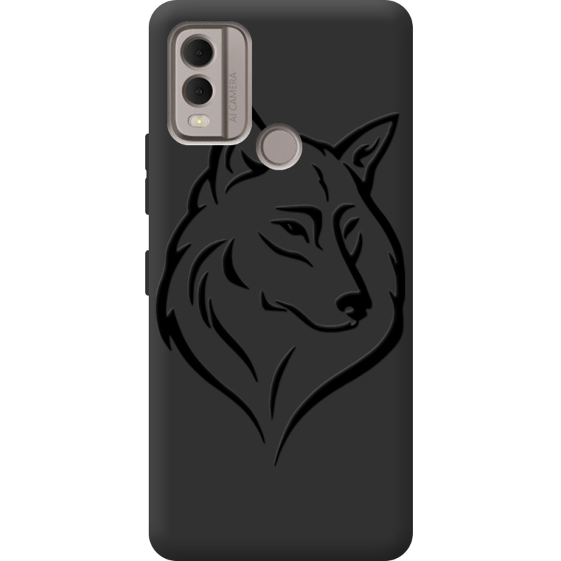 Черный чехол BoxFace Nokia C22 Wolf