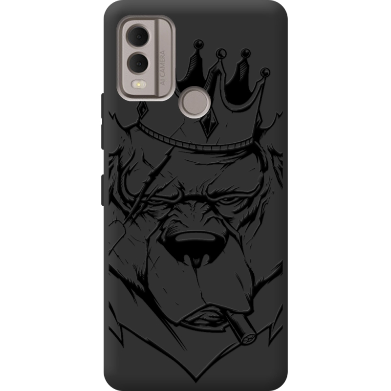 Черный чехол BoxFace Nokia C22 Bear King