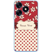 Чехол BoxFace Tecno Spark 10 Именной Polka Dots