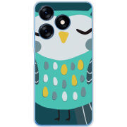 Чехол BoxFace Tecno Spark 10 Green Owl