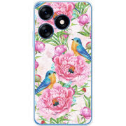 Чехол BoxFace Tecno Spark 10 Birds and Flowers