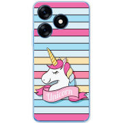 Чехол BoxFace Tecno Spark 10 Unicorn