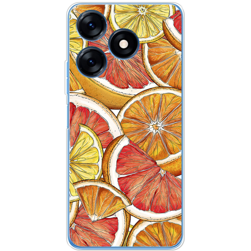 Чехол BoxFace Tecno Spark 10 Citrus Pattern