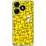 Чехол BoxFace Tecno Spark 10 Yellow Ducklings