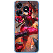 Чехол BoxFace Tecno Spark 10 Woman Deadpool