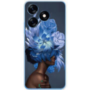 Чехол BoxFace Tecno Spark 10 Exquisite Blue Flowers