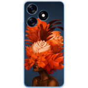 Чехол BoxFace Tecno Spark 10 Exquisite Orange Flowers