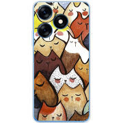 Чехол BoxFace Tecno Spark 10 Sleepy Cats