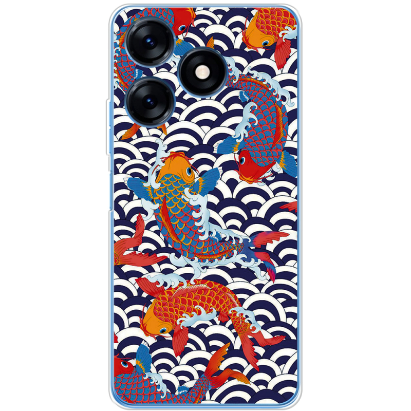 Чехол BoxFace Tecno Spark 10 Koi Fish