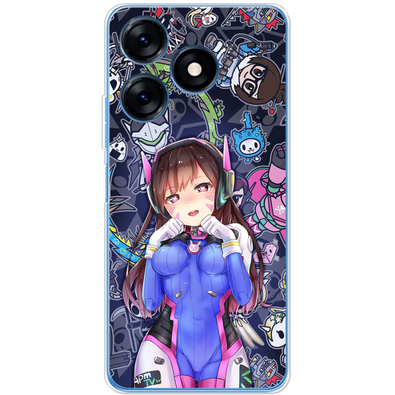 Чехол BoxFace Tecno Spark 10 Overwatch D.VA