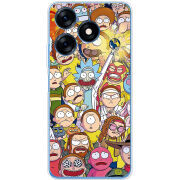 Чехол BoxFace Tecno Spark 10 Rick and Morty