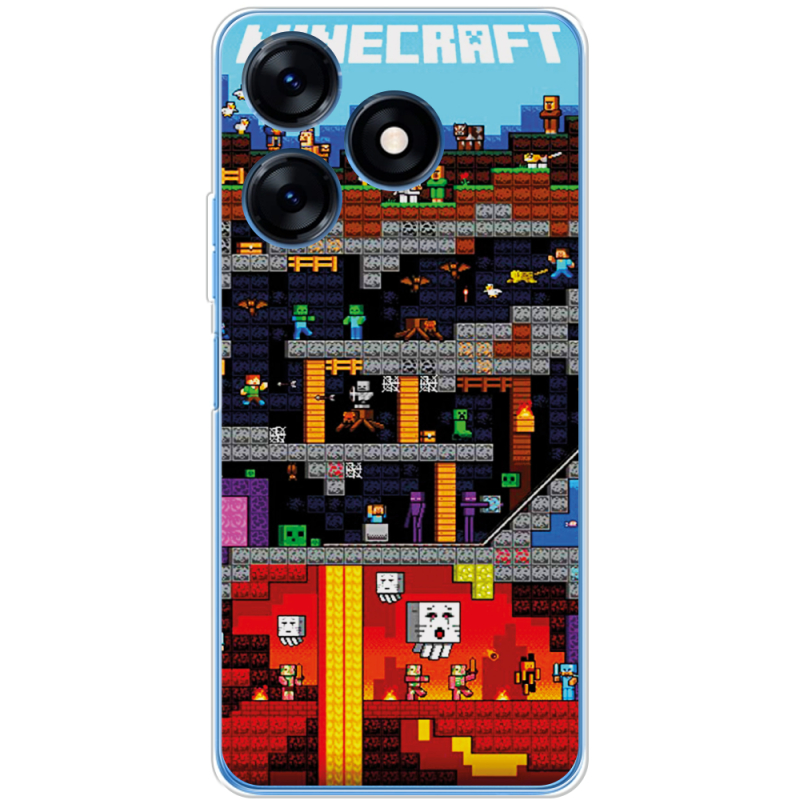 Чехол BoxFace Tecno Spark 10 Minecraft Lode Runner