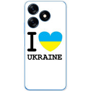 Чехол BoxFace Tecno Spark 10 I love Ukraine