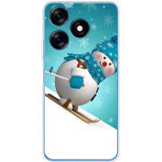 Чехол BoxFace Tecno Spark 10 Skier Snowman