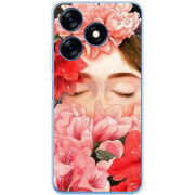 Чехол BoxFace Tecno Spark 10 Girl in Flowers