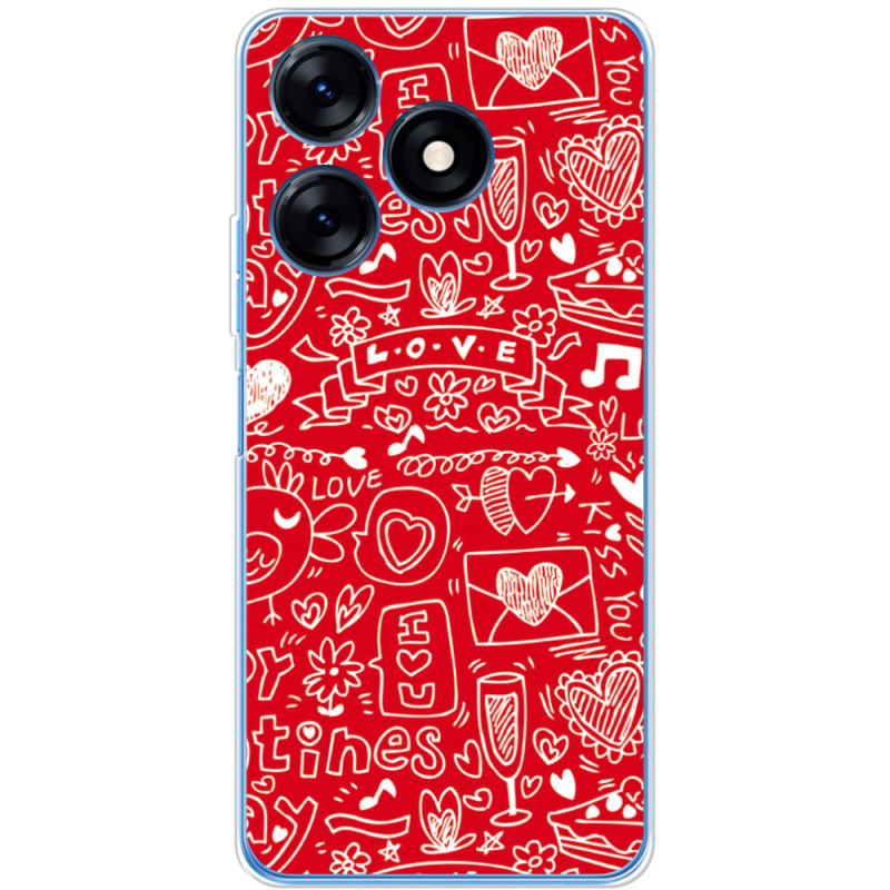 Чехол BoxFace Tecno Spark 10 Happy Valentines