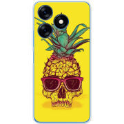 Чехол BoxFace Tecno Spark 10 Pineapple Skull