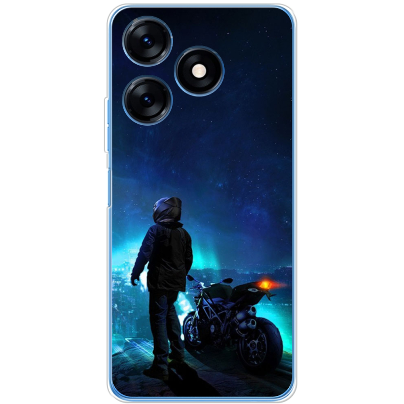 Чехол BoxFace Tecno Spark 10 Motorcyclist