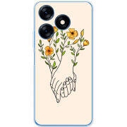 Чехол BoxFace Tecno Spark 10 Flower Hands