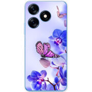 Чехол BoxFace Tecno Spark 10 Orchids and Butterflies