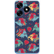 Чехол BoxFace Tecno Spark 10 Flying Elephants