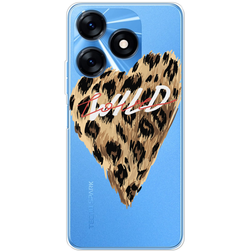 Прозрачный чехол BoxFace Tecno Spark 10 Wild Love