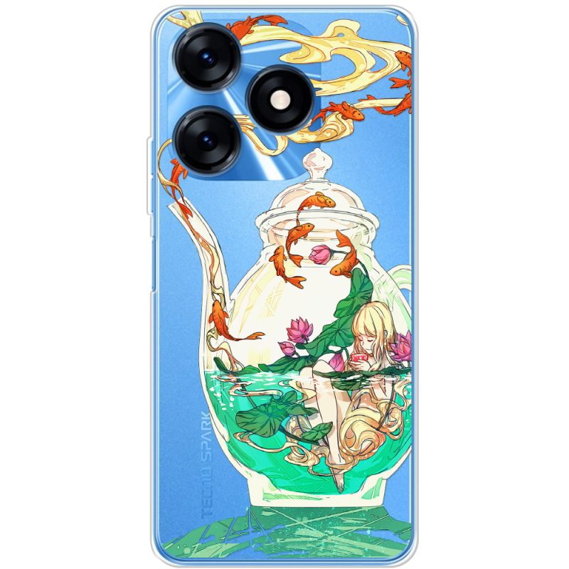 Прозрачный чехол BoxFace Tecno Spark 10 Kettle