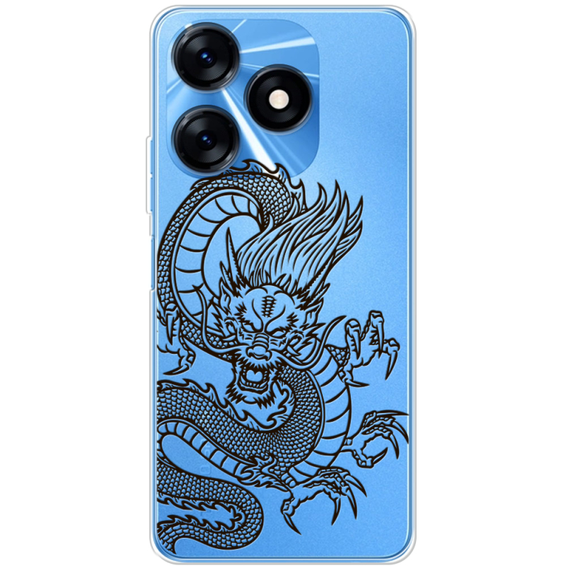 Прозрачный чехол BoxFace Tecno Spark 10 Chinese Dragon