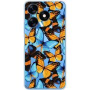 Прозрачный чехол BoxFace Tecno Spark 10 Butterfly Morpho