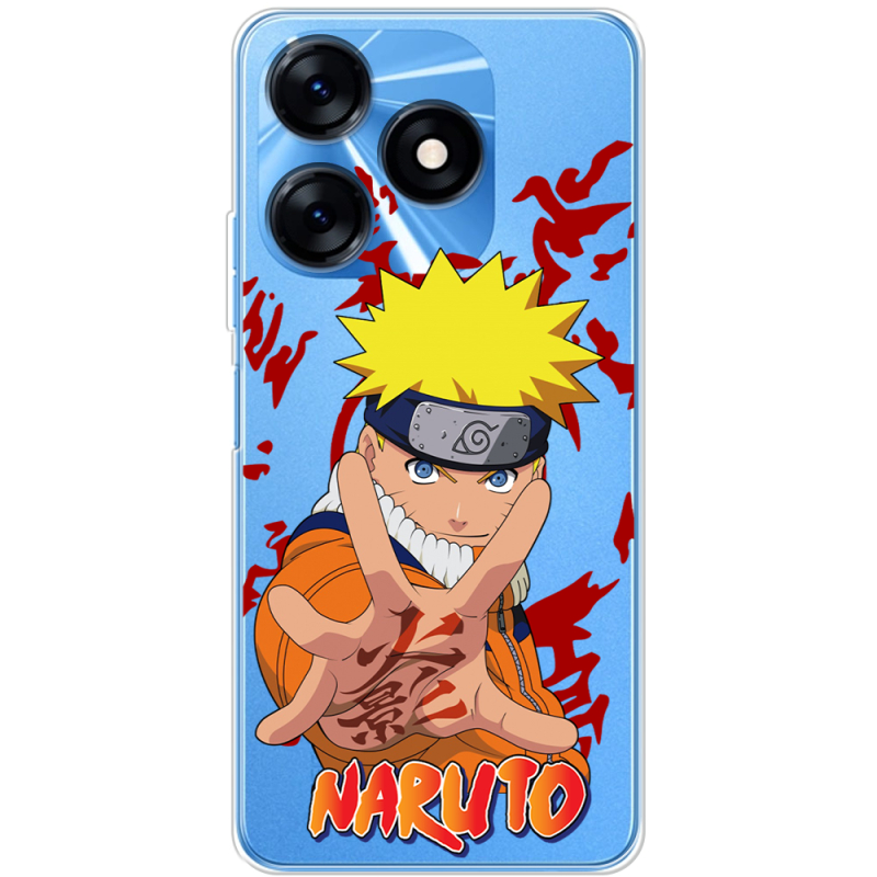 Прозрачный чехол BoxFace Tecno Spark 10 Naruto