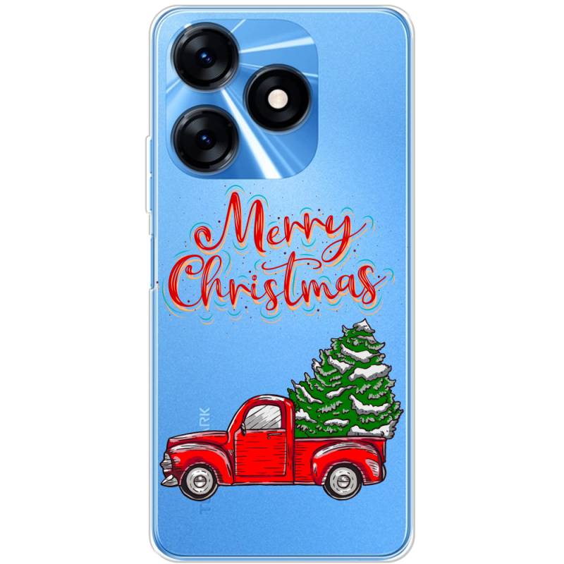 Прозрачный чехол BoxFace Tecno Spark 10 Holiday Car