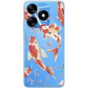 Прозрачный чехол BoxFace Tecno Spark 10 Japanese Koi Fish