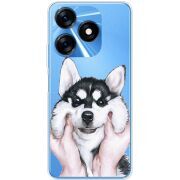 Прозрачный чехол BoxFace Tecno Spark 10 Husky