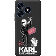 Черный чехол BoxFace Tecno Spark 10 For Karl