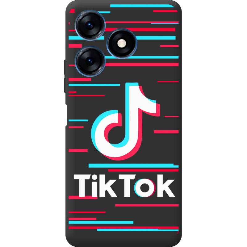 Черный чехол BoxFace Tecno Spark 10 Tik Tok