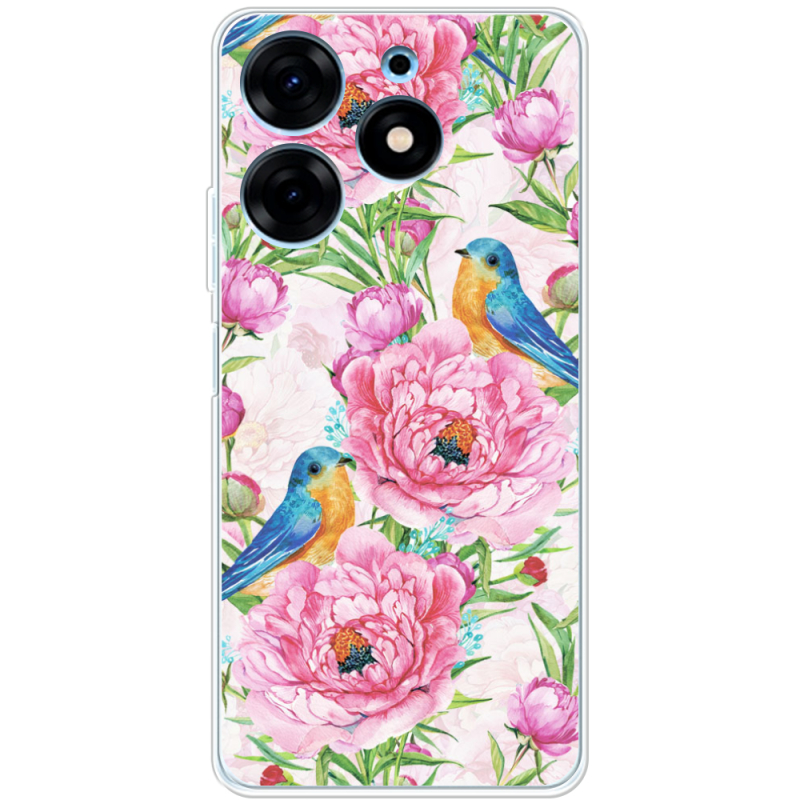 Чехол BoxFace Tecno Spark 10 Pro Birds and Flowers