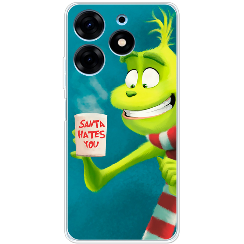 Чехол BoxFace Tecno Spark 10 Pro Santa Hates You