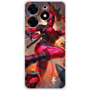 Чехол BoxFace Tecno Spark 10 Pro Woman Deadpool