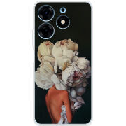 Чехол BoxFace Tecno Spark 10 Pro Exquisite White Flowers