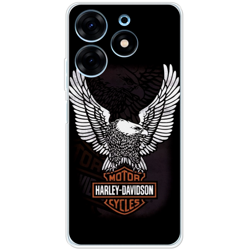 Чехол BoxFace Tecno Spark 10 Pro Harley Davidson and eagle