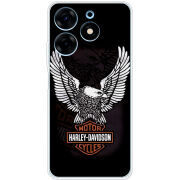 Чехол BoxFace Tecno Spark 10 Pro Harley Davidson and eagle