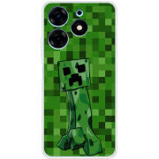 Чехол BoxFace Tecno Spark 10 Pro Minecraft Creeper